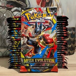 New! (25) Pokémon TCG Mega Evolution Booster Packs